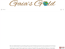 Tablet Screenshot of gaiasgold.com